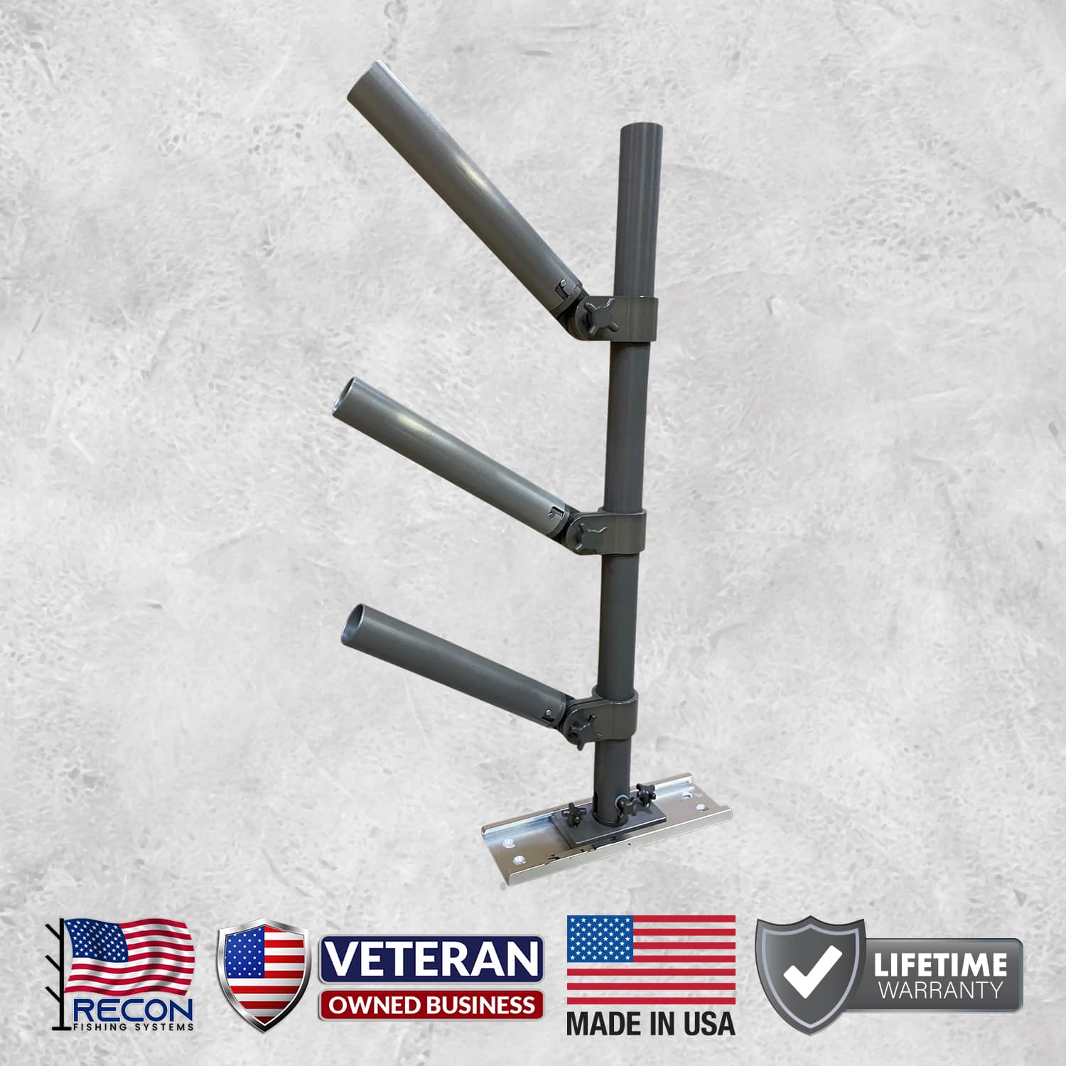30" Adjustable Rod Tree - Only available in Hard Coat Anodized (Color: Gunmetal Gray)